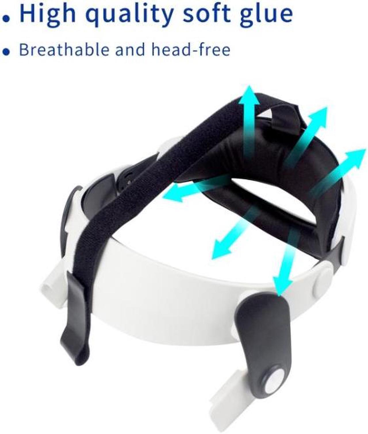 Alt view image 3 of 7 - For Meta Quest 2 VR Glasses Adjustable Improve Comfort Elite Head Strap