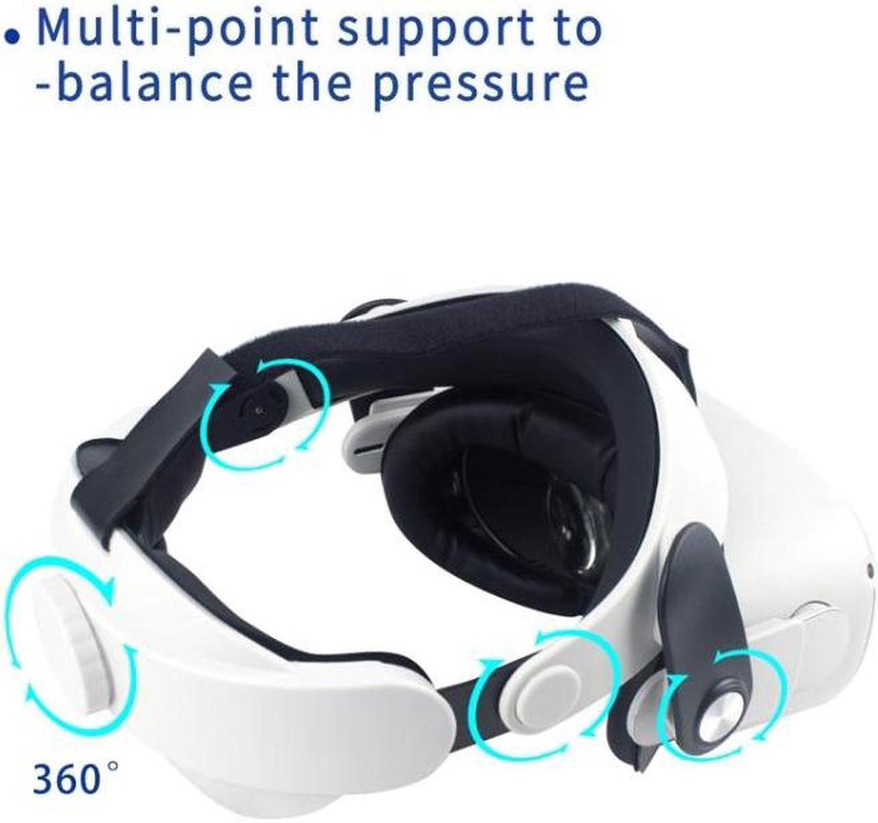 Alt view image 4 of 7 - For Meta Quest 2 VR Glasses Adjustable Improve Comfort Elite Head Strap