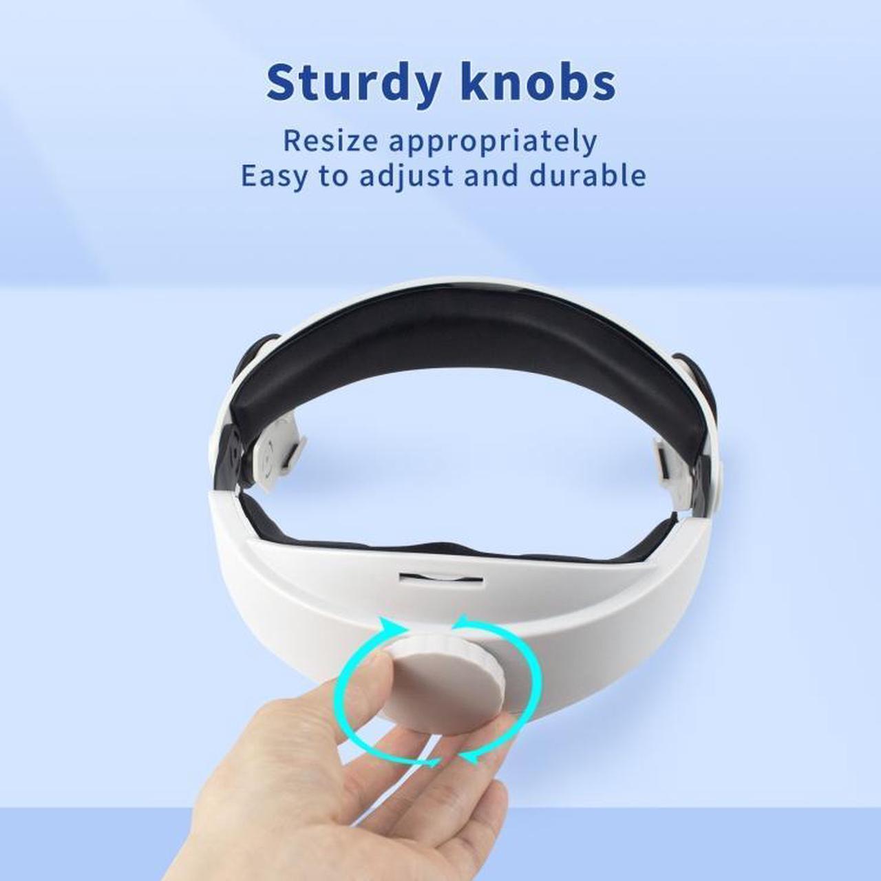 Alt view image 6 of 7 - For Meta Quest 2 VR Glasses Adjustable Improve Comfort Elite Head Strap