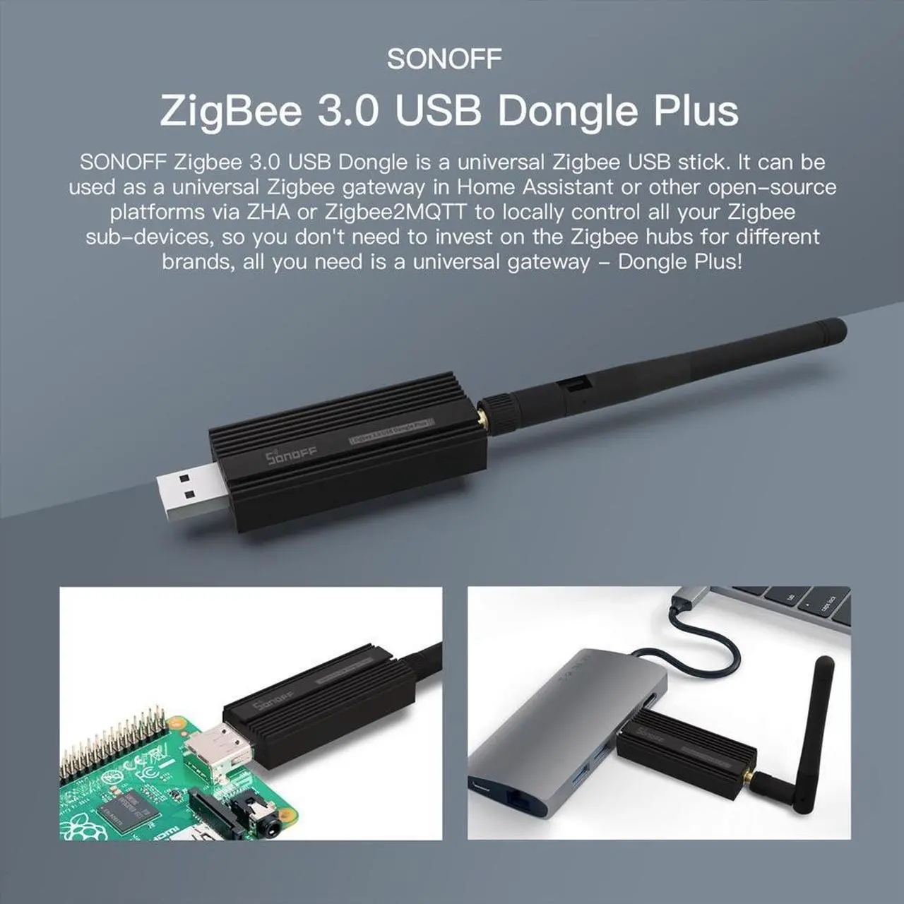 Alt view image 3 of 7 - Sonoff ZBDongle-E ZigBee 3.0 USB Gateway Smart Home ZigBee Bridge