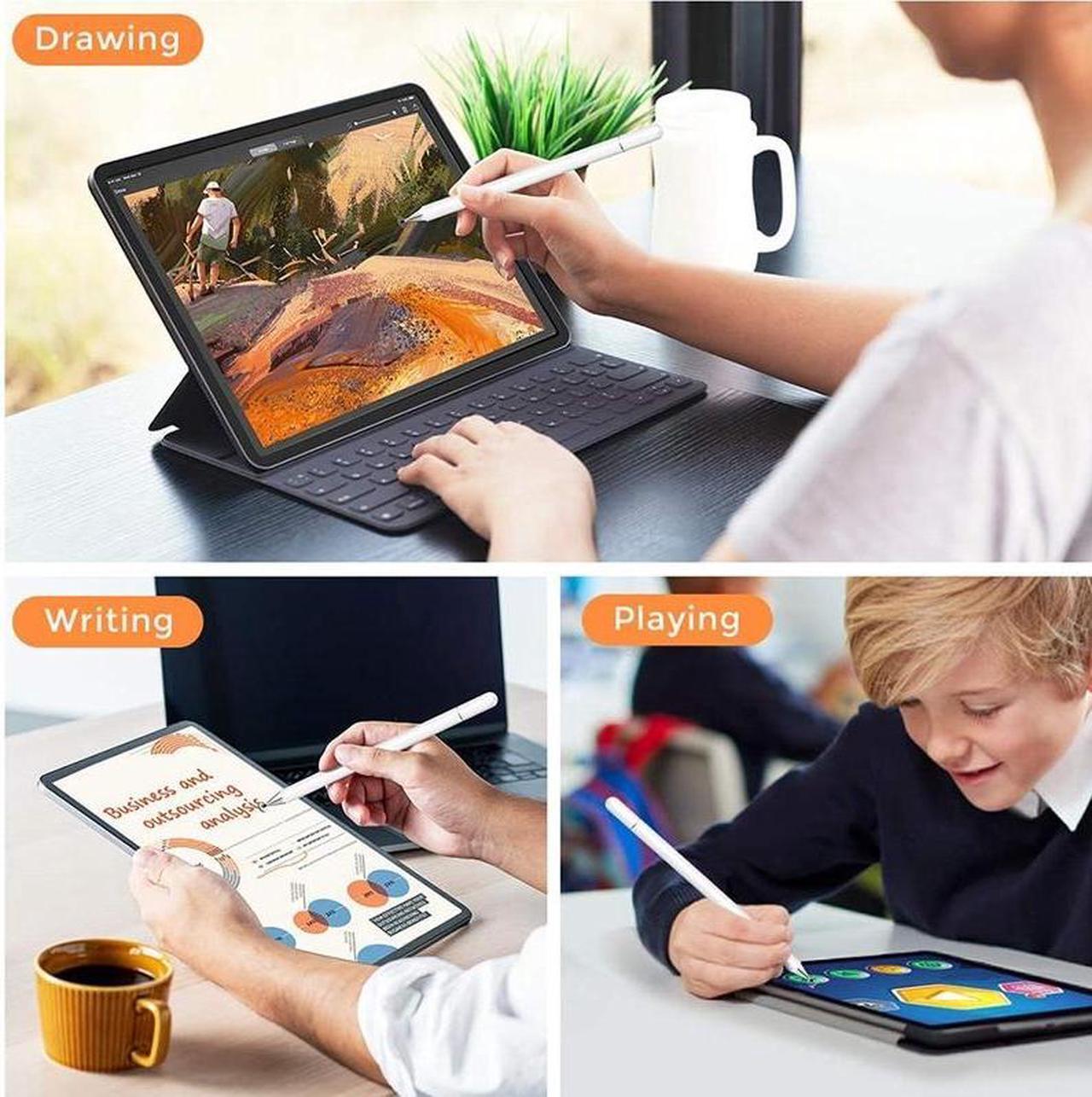Alt view image 7 of 7 - AT-29 High Accuracy Single Use Magnetic Suction Passive Capacitive Pen Mobile Phone Touch Stylus