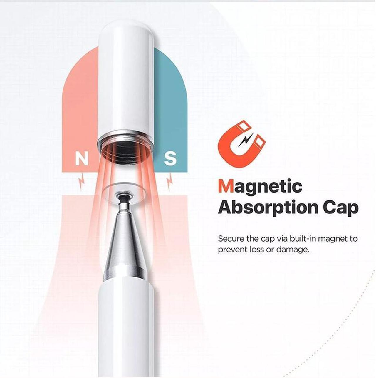 Alt view image 4 of 7 - AT-29 High Accuracy Single Use Magnetic Suction Passive Capacitive Pen Mobile Phone Touch Stylus