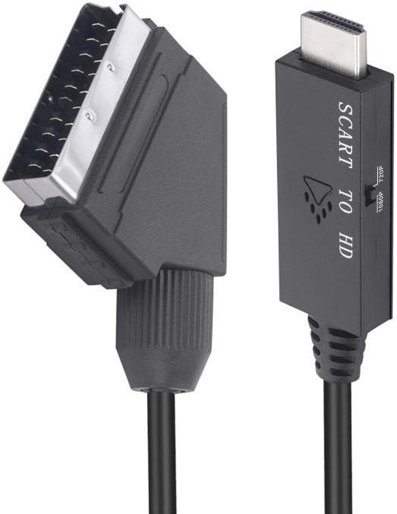 Alt view image 2 of 5 - Scart To HDMI-Compatible Converter Video Audio Adapter Cable (Black)