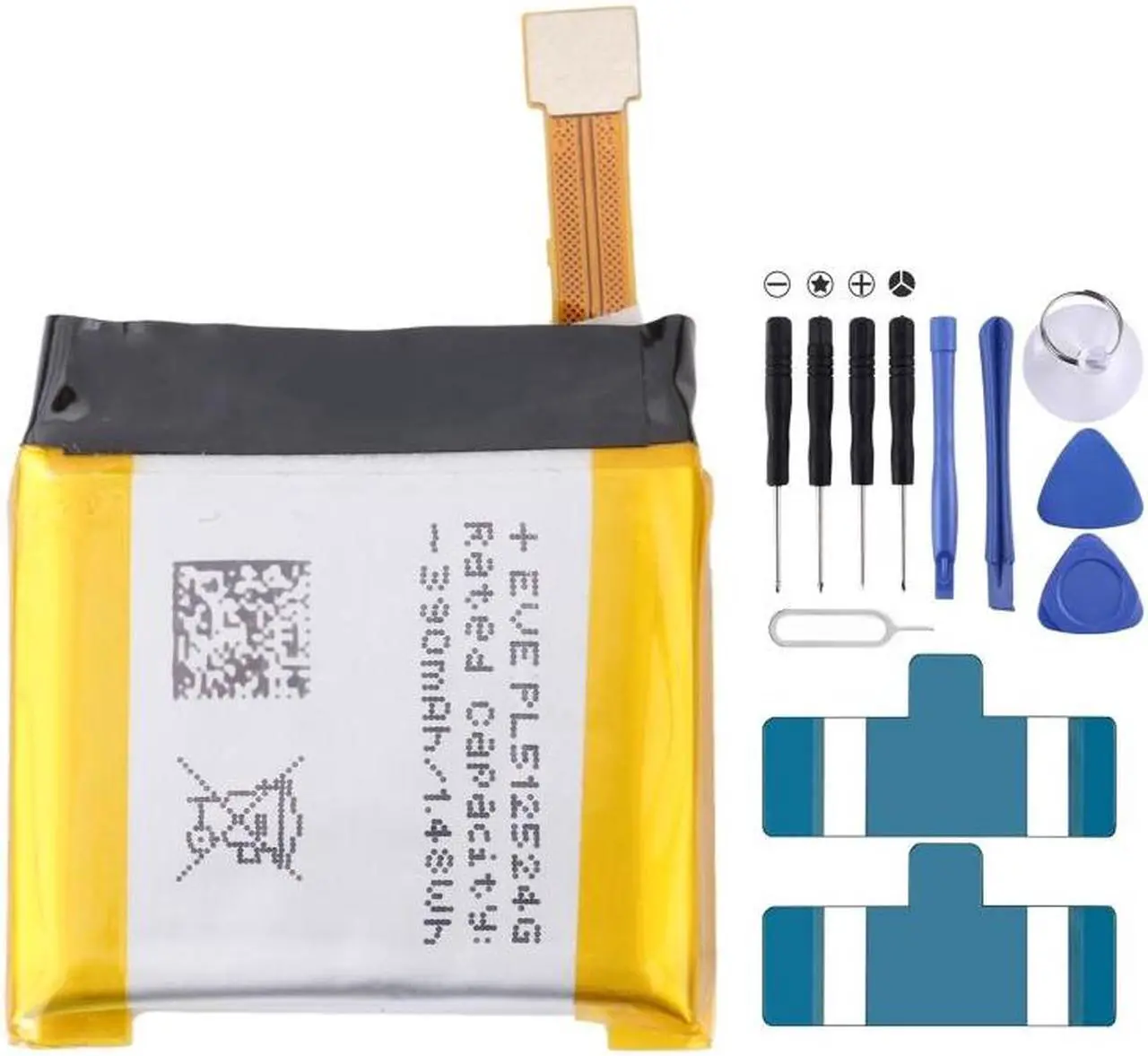 Main image of For Huami AMAZFIT T-rex Verge Lite 390mAh PL512524G PL502524V Battery Replacement For Huami AMAZFIT T-rex Verge Lite