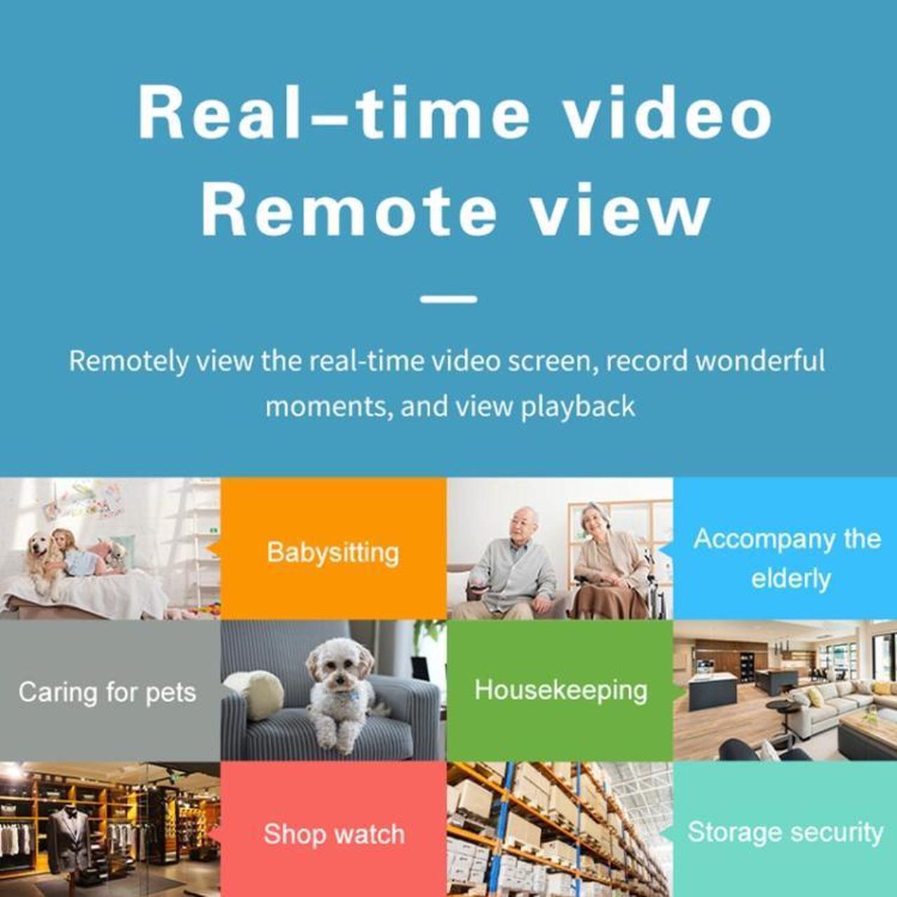 Alt view image 7 of 7 - AS02 Home Security Infrared Night Vision Wireless Voice Intercom Small Camera