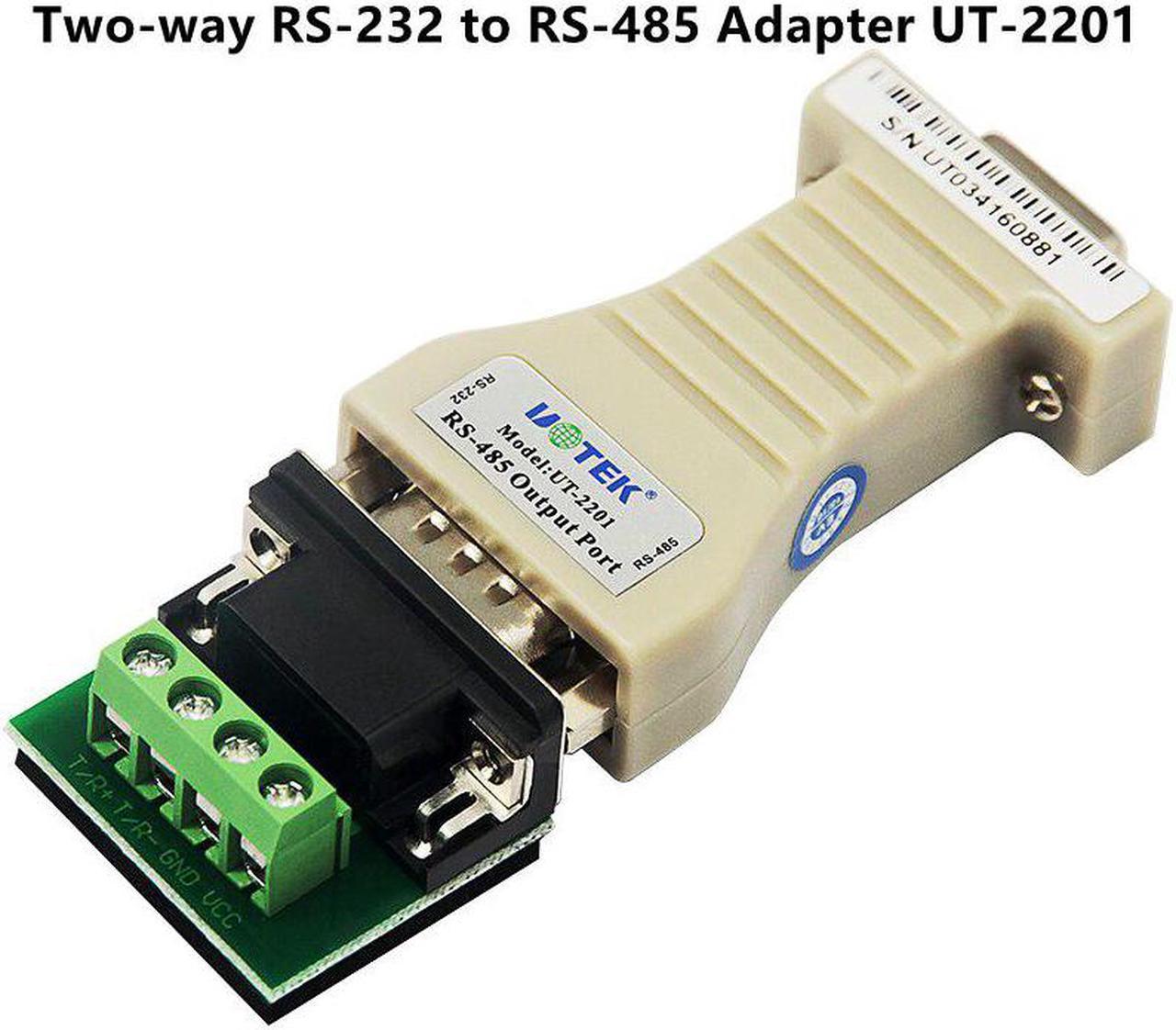 UTEK UT-2201 Two-way RS232 to RS485 RS485 to RS232 DP 9Pin Passive Interface Converter Adapter Data Communication Distance 1.2KM