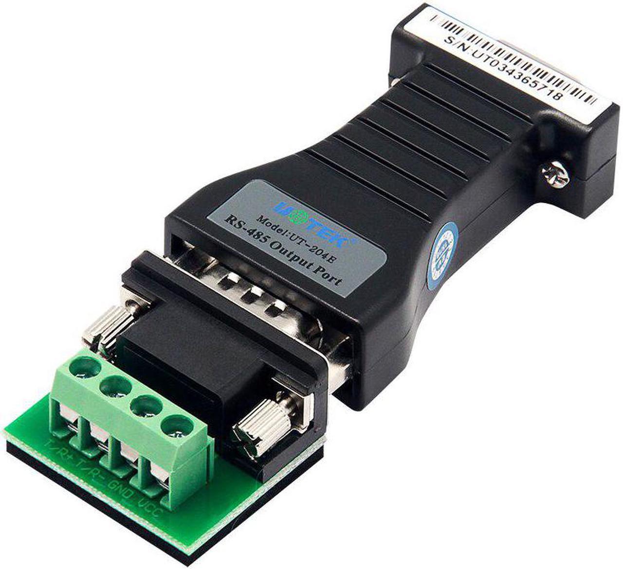 UTEK UT-204E RS232 to RS485 Serial Adapter with 600w Surging Protection Industrial Grade Automation Data Transmission 1.2KM