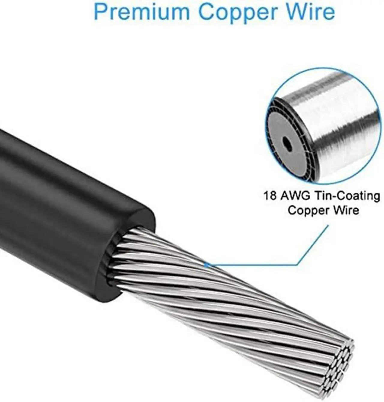 Alt view image 6 of 6 - PCIe 8Pin to 8Pin 6+2Pin Single 8Pin/6Pin GPU Cable 60CM 18AWG For GIGABYTE 80Plus Gold Semi Modular B700H 700W, G750H 750W