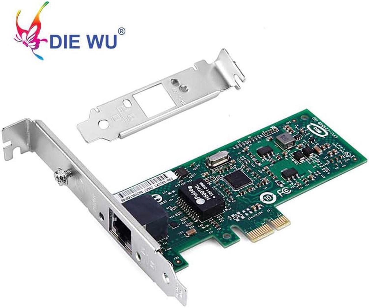 PCIe x1 Single RJ45 Port 10/100/1000Mbps 1 Gigabit Controller Adapter Chipset Intel 82574 NIC Interface Card with Short Bracket