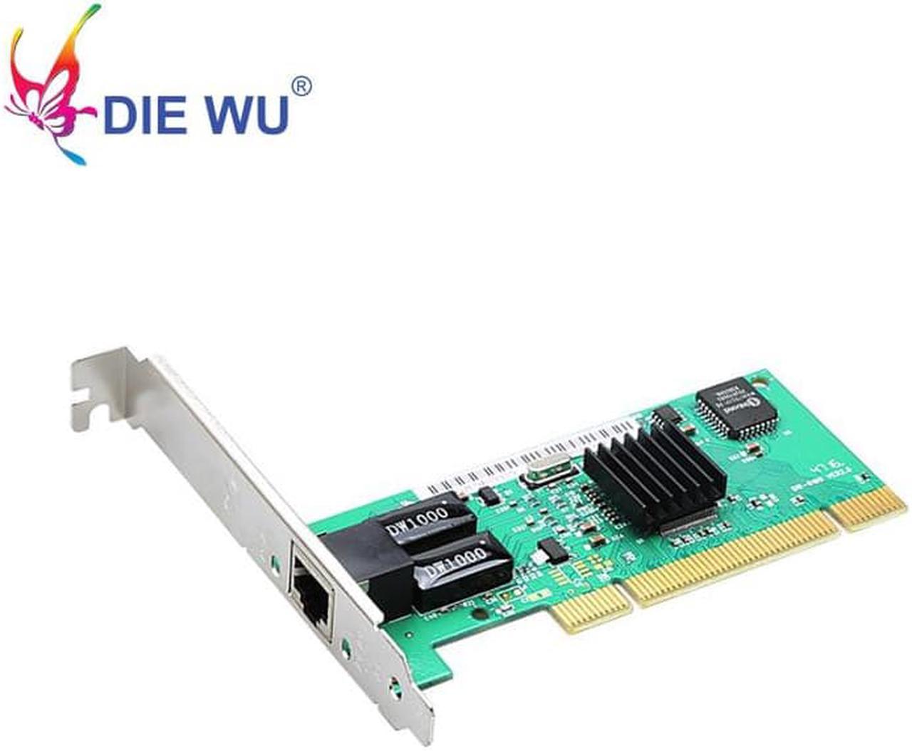 PCI 10/100/1000mbps 1x RJ45 Port Lan Network Card Chipset RTL8169 Support Wake on & Wake Up Auto Detection & Correction TXA013