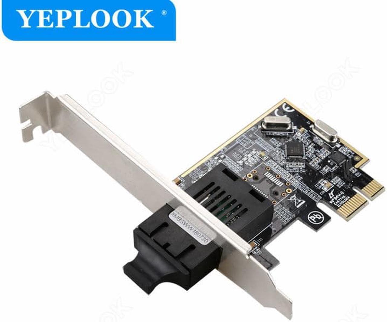 PCIe Single SC Port 10/100Mbps Fiber Lan Card Chipset Realtek/RT8106E 20KM WOL Support PXE for Computer Desktop TXA084-SC