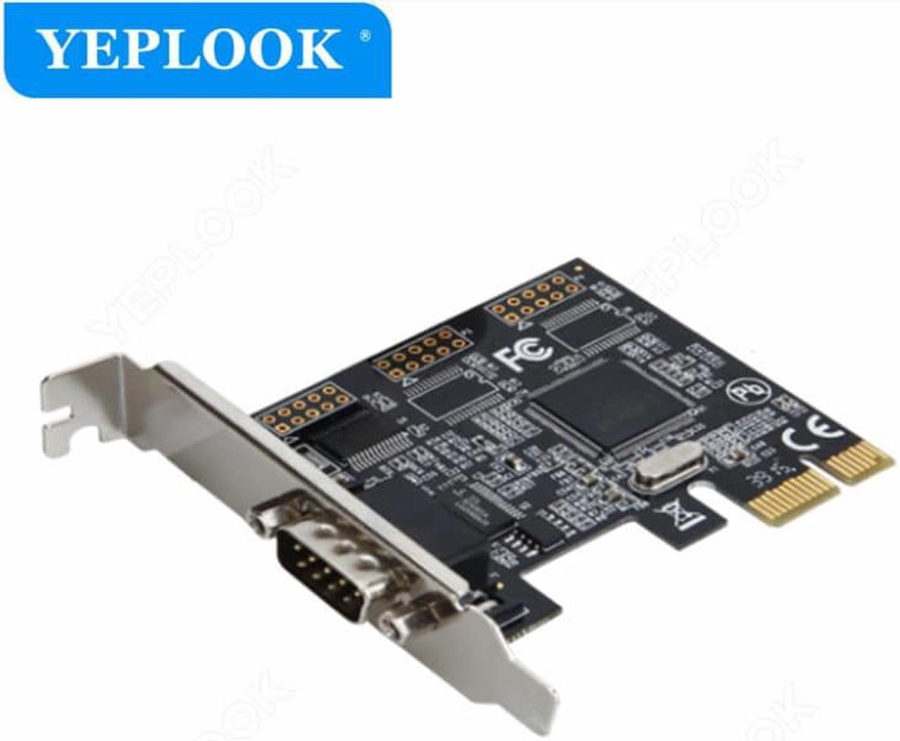 PCIe to Single Serial Port DB9 RS232 PCI-E x1 Serial Card Expansion Adapter Converter Chipset ASIX AX99100 for Desktop Computer