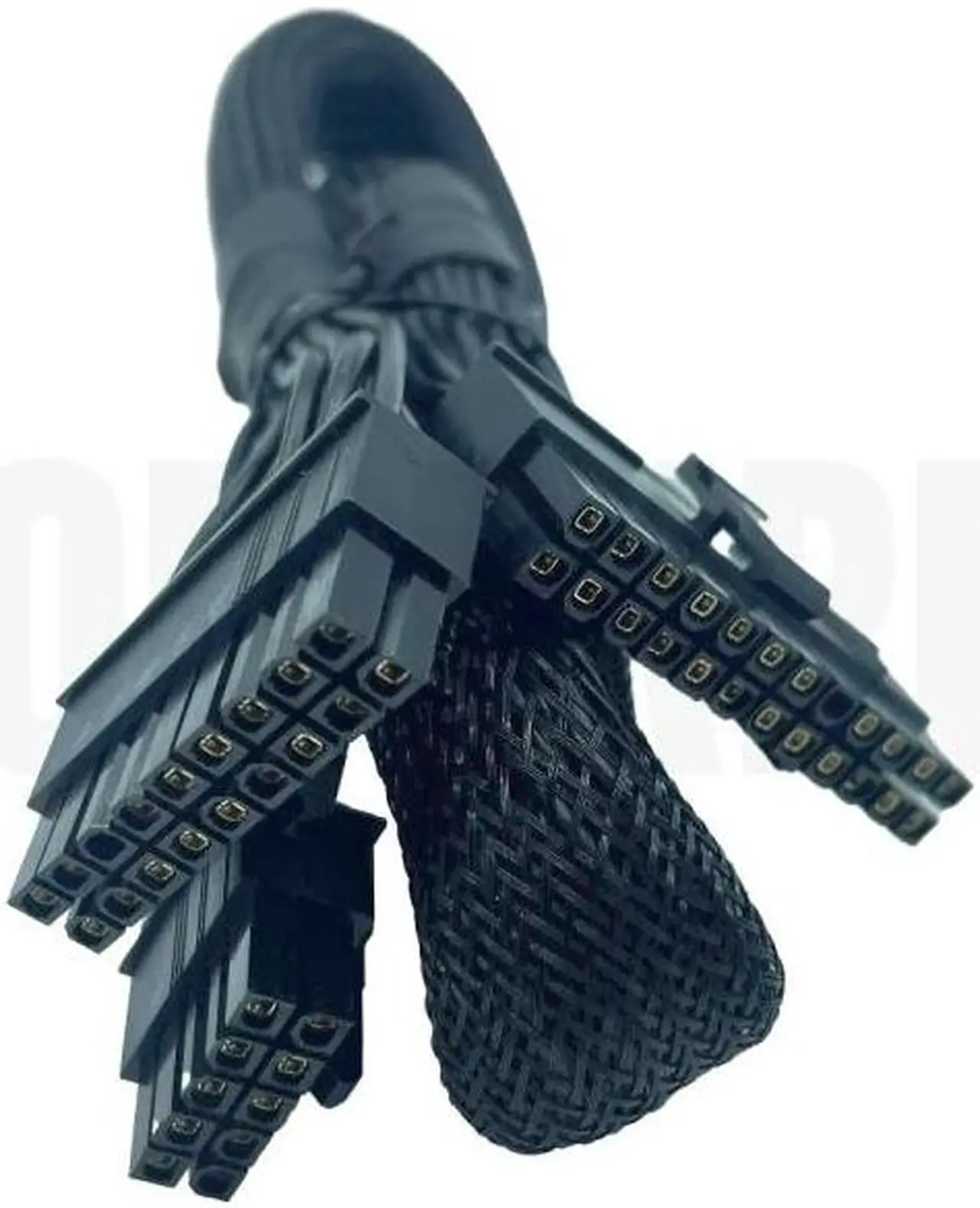 Alt view image 3 of 6 - Original SEASONIC Snow Silent 24Pin ATX Main Power Cable 18+10Pin to 20+4Pin Sleeved Net for 750W 1050W 1250W Modular PSU 60CM