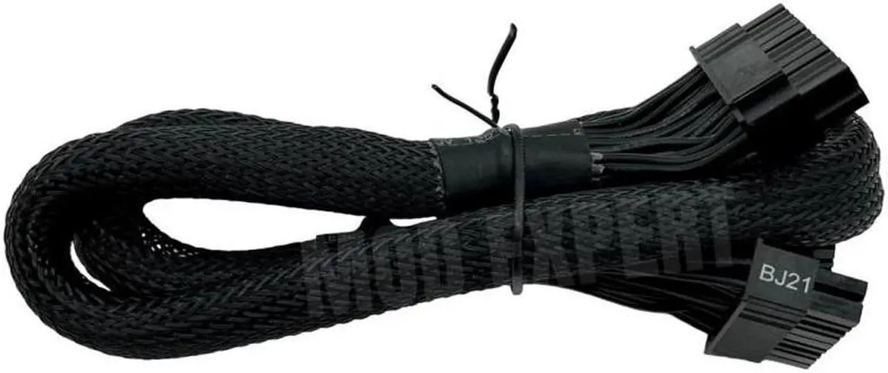 Alt view image 6 of 6 - Original SEASONIC Snow Silent 24Pin ATX Main Power Cable 18+10Pin to 20+4Pin Sleeved Net for 750W 1050W 1250W Modular PSU 60CM