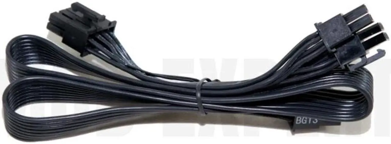 Alt view image 2 of 6 - Original Seasonic SnowSilent 750W 1050W 1250W Modular Fonte PSU 8Pin to 4+4Pin EPS 12V CPU Power Cable Flat Wire 70CM 18AWG New
