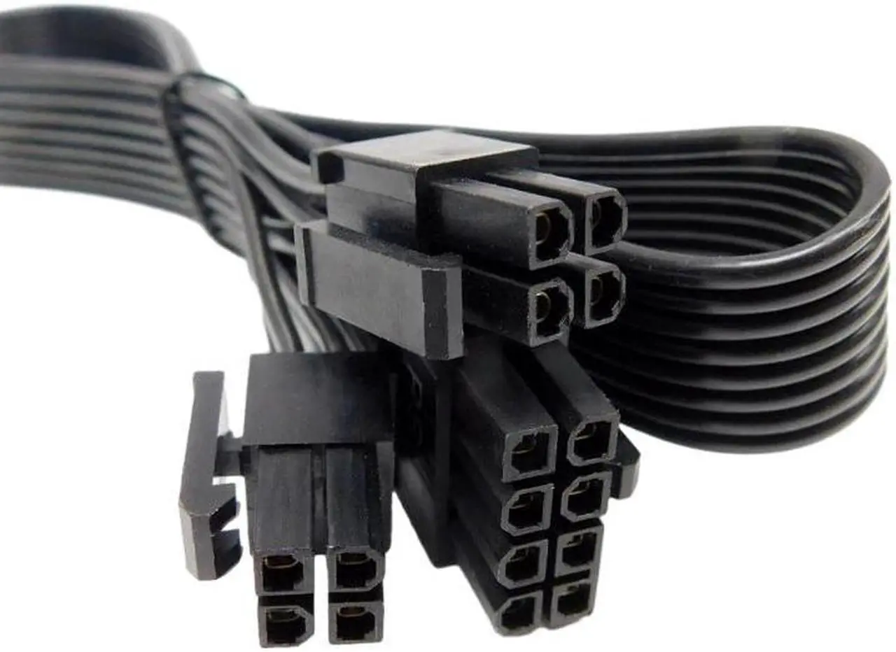 Alt view image 5 of 6 - Original Seasonic SnowSilent 750W 1050W 1250W Modular Fonte PSU 8Pin to 4+4Pin EPS 12V CPU Power Cable Flat Wire 70CM 18AWG New