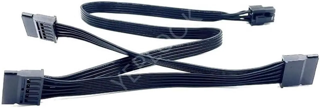 Alt view image 5 of 6 - Original Seasonic 6Pin to 3 SATA Straight SSD HDD Power Cable for Seasonic PRIME, FOCUS, Platinum, CORE, M12II EVO, SnowSilent