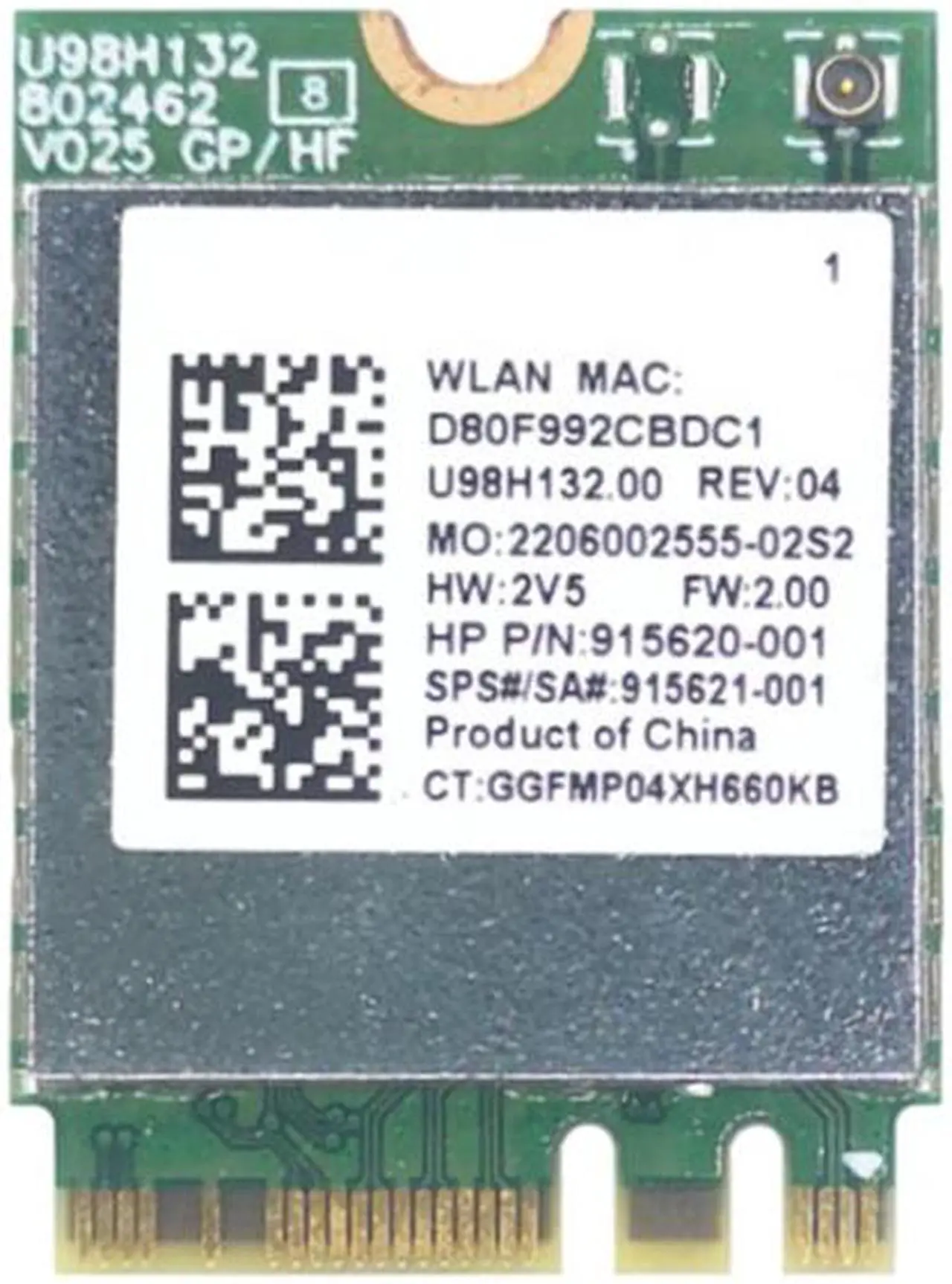 Alt view image 2 of 5 - New RTL8821CE 433Mbps Dual Band 2.4G/5G WiFi+BT4.2 802.11AC 1X1 SPS 915621-001 for HP ProBook 430 440 450 455 470 640 650 G4 G5