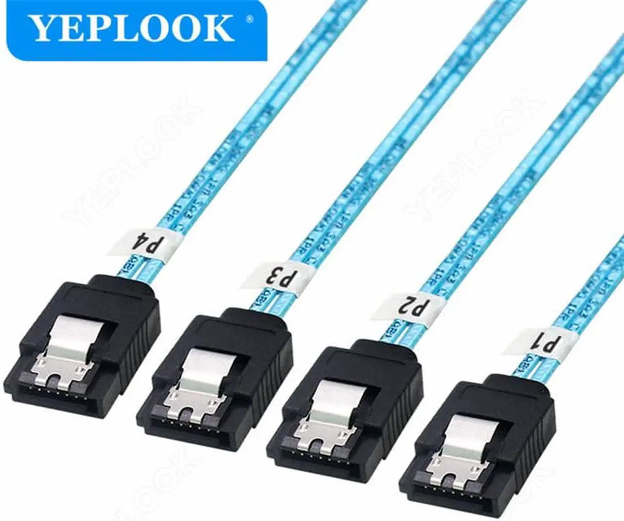 Alt view image 2 of 4 - 4 SATA To 4 SATA SATA3.0 6Gbps 7Pin SAS Cable for Server Hard Drive Data Cable 0.5M(1.6ft)