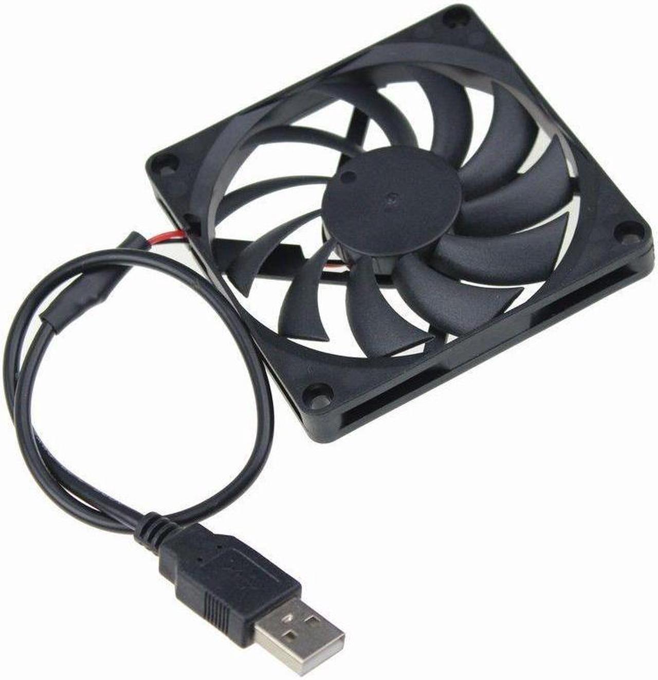 USB Connector 5V 0.3A 8cm 80mm 80x80x10mm Brushless fan Cooling Cooler Fan