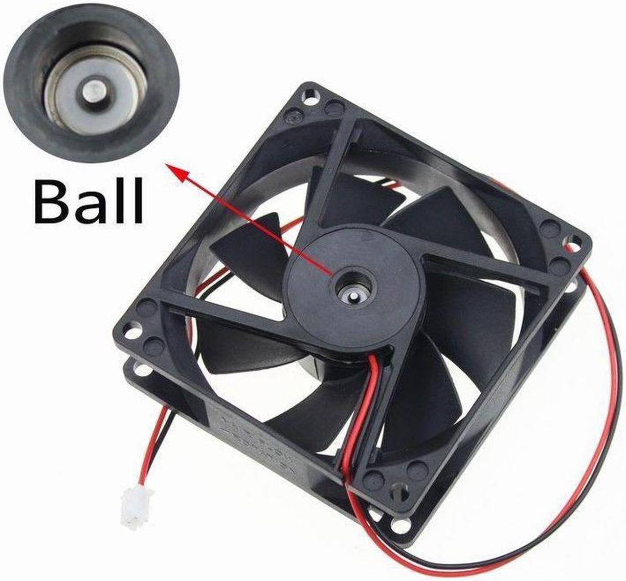 80x80x25mm Ball Bearing 48V Brushless fan Cooling Cooler Fan 8cm 80mm 2pin