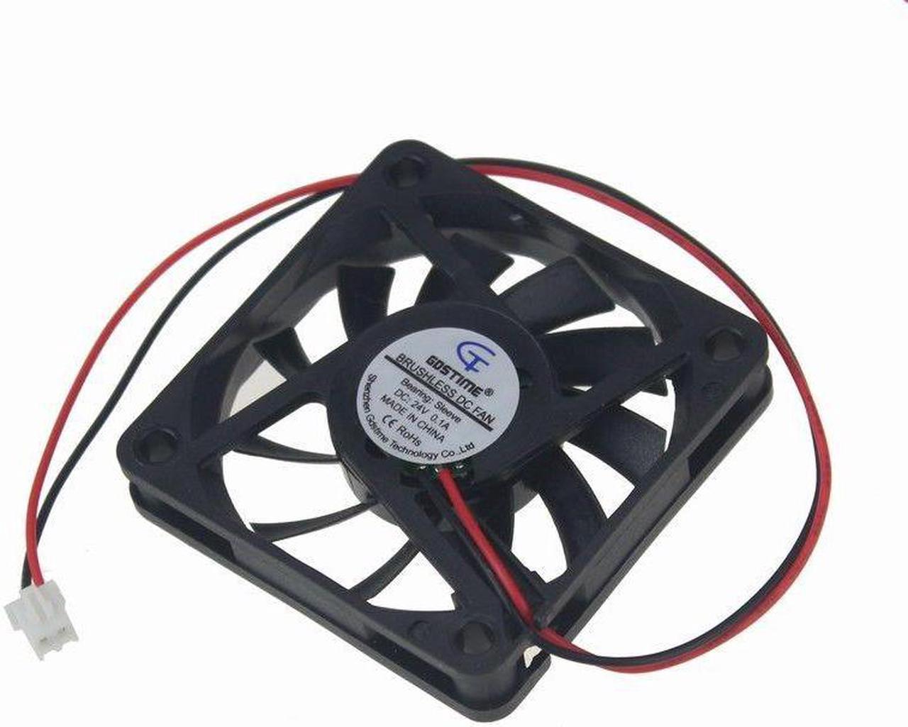 24V 6cm 60mm 60x60x10mm 2pin Brushless fan Cooling Cooler Fan