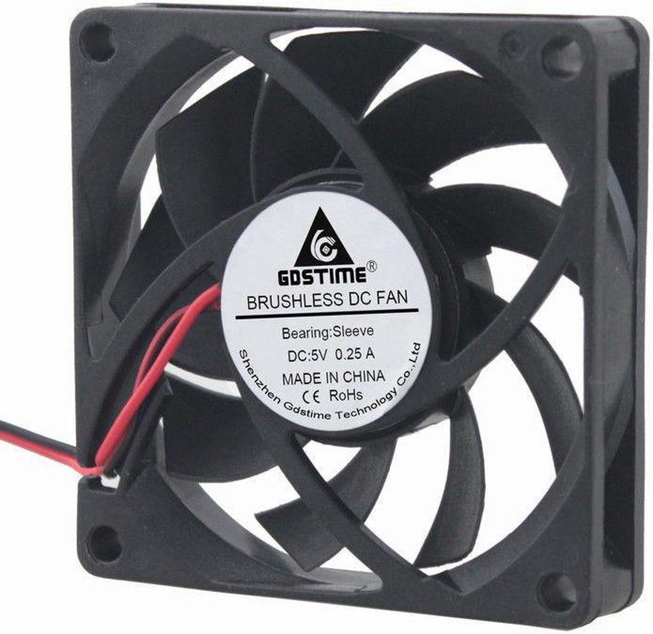 5V 7cm 70mm 70x70x15mm 2pin Brushless fan Cooling Cooler Fan 7015S Quiet