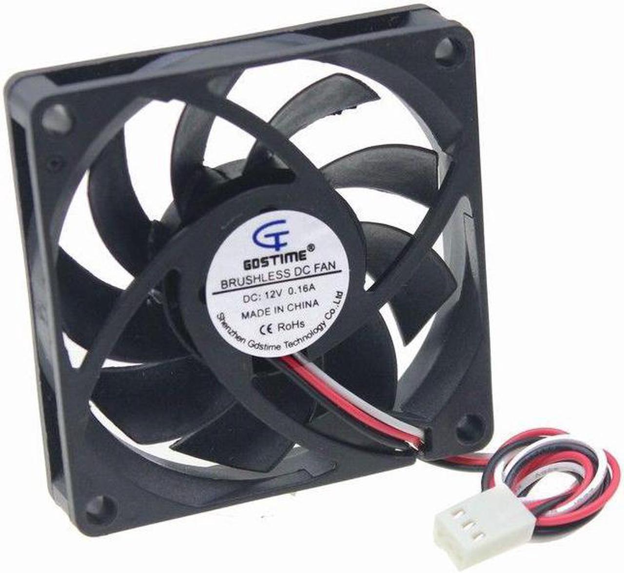 12V 0.16A 7cm 70mm 70x70x15mm 3pin Brushless fan Cooling Cooler Fan Quiet