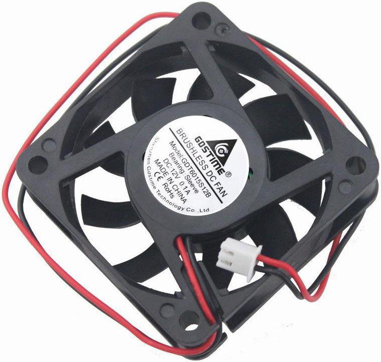 12V 6cm 60mm 60x60x15mm Brushless fan Cooling Cooler Fan 2pin 6015S