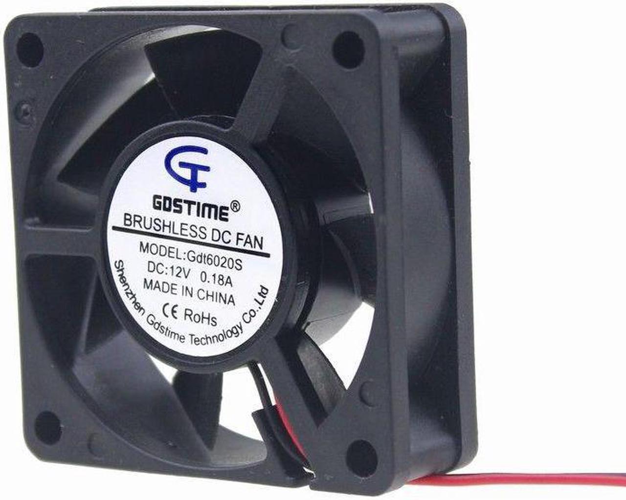 12V 6cm 60mm 60x60x20mm Brushless Kühlung fan Cooling Fan 2pin Quiet heatsink