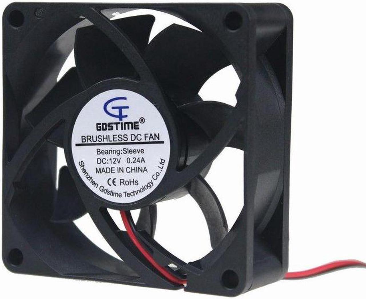 12V 7cm 7025S 70mm 70x70x25mm 2pin Brushless fan Cooling Cooler Fan Quiet