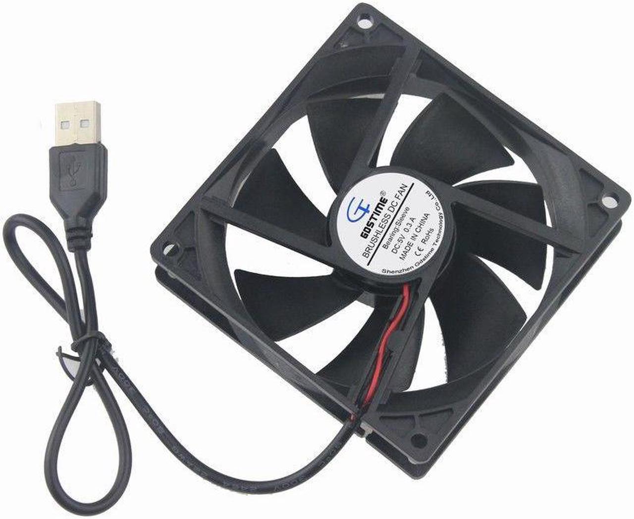 5V USB Power 8cm 80mm 80x80x25mm Brushless fan Cooling Cooler Fan Silent