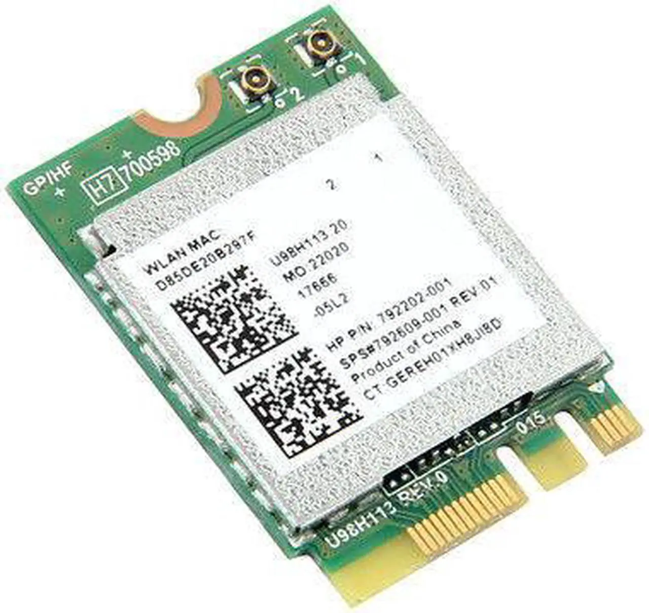 Alt view image 3 of 5 - SPS#792609-001 HP Realtek RTL8188EE 150M NGFF WiFi Wireless Network Card