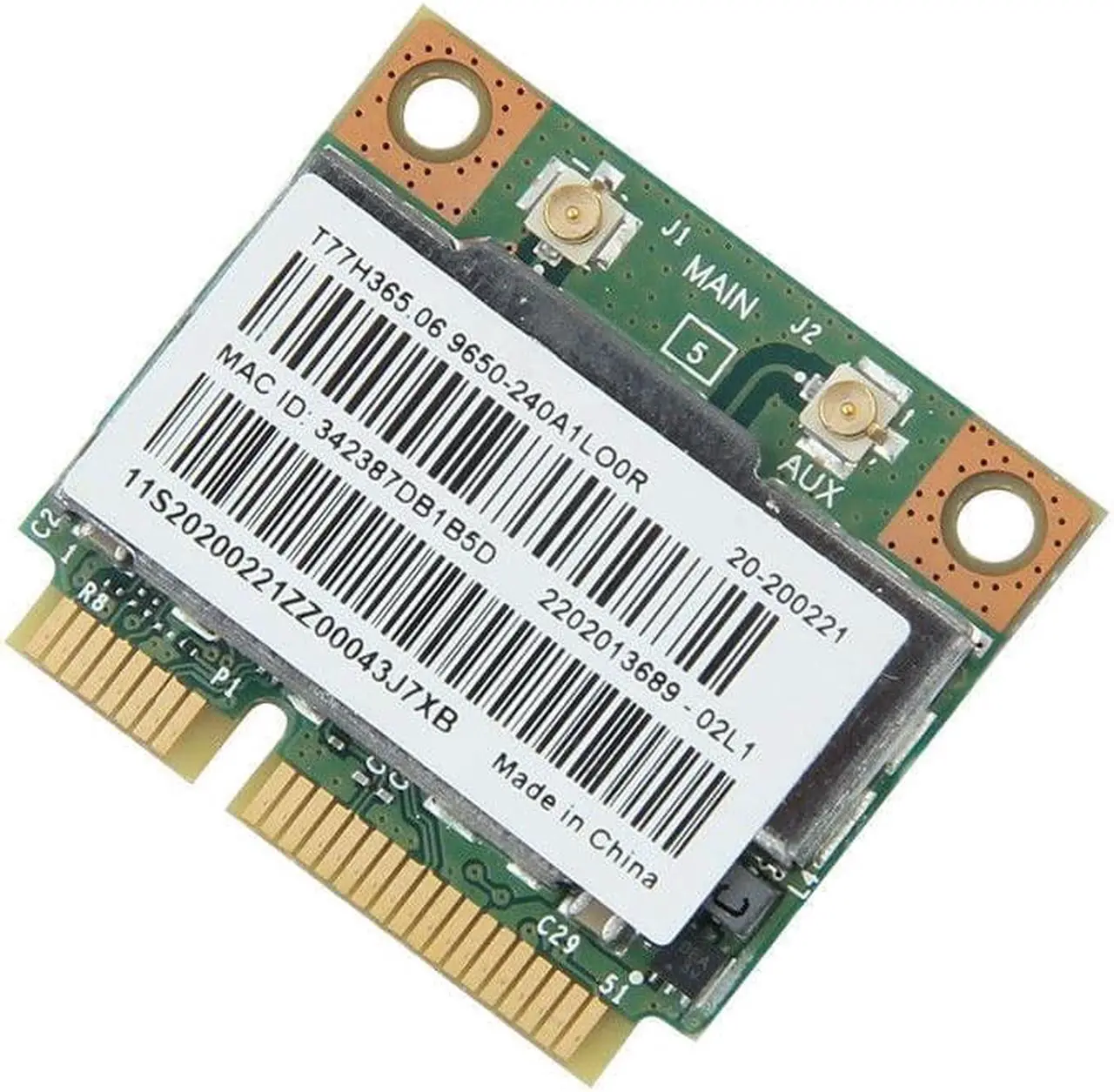 Alt view image 5 of 5 - Broadcom BCM943228HMB Dual Band 300Mbps 802.11abgn Wireless Wifi Card BT 4.0