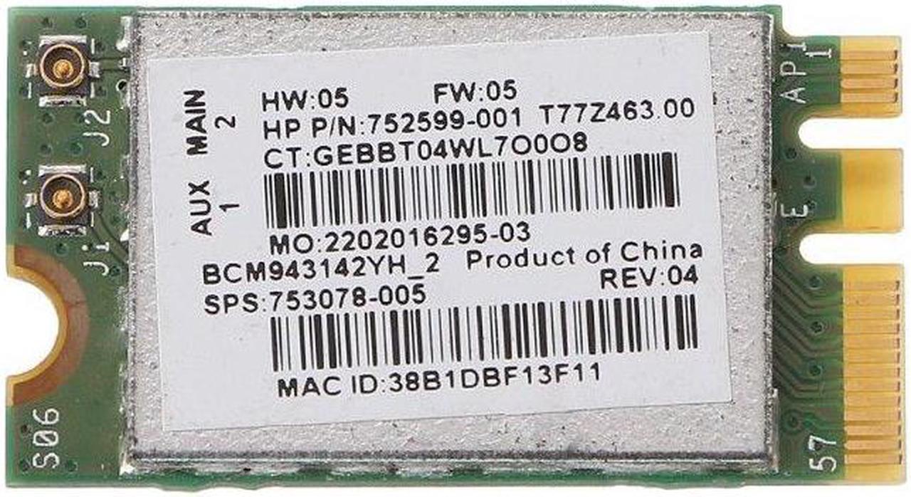 New BCM943142Y 802.11b/g/n Bluetooth 4.0 WLAN 150Mbps NGFF Wireless Wifi Card