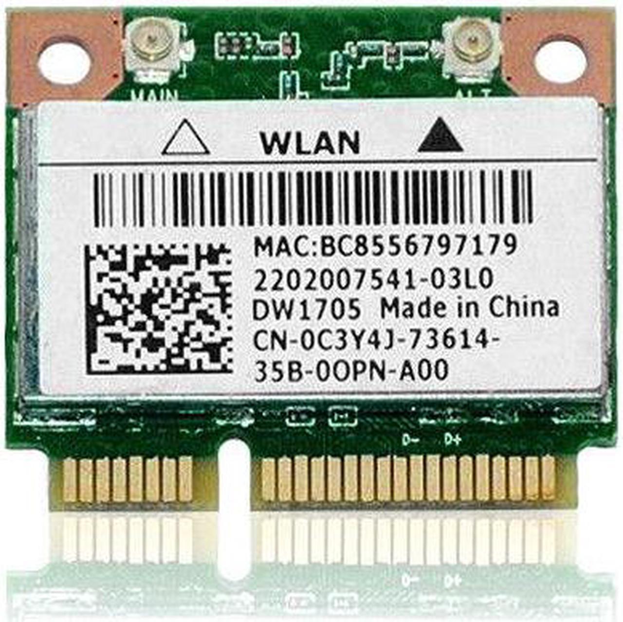 QCWB335 DW1705 C3Y4J Wireless WIFI WLAN Card+Bluetooth For DELL 5721 5521 3521