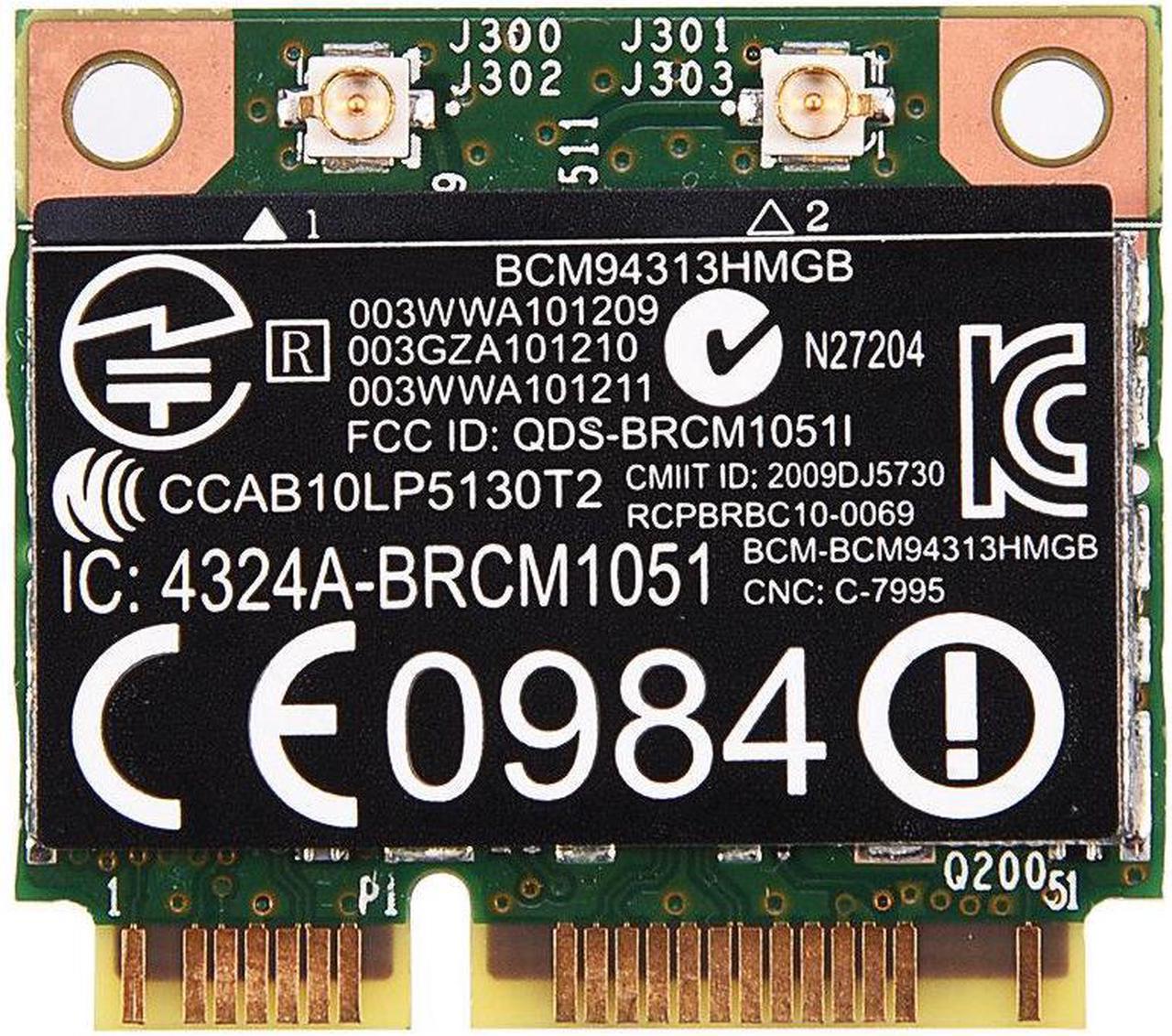 For HP BCM94313HMGB PCI-E 802.11N BCM20702 Bluetooth 4.0 Wlan Wireless WiFi Card