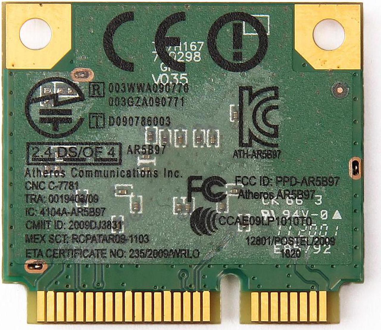 Alt view image 2 of 6 - Atheros AR9287 AR5B97 Wireless BGN 300 Mbps 802.11 b/g/n Half PCI-E Wifi Card