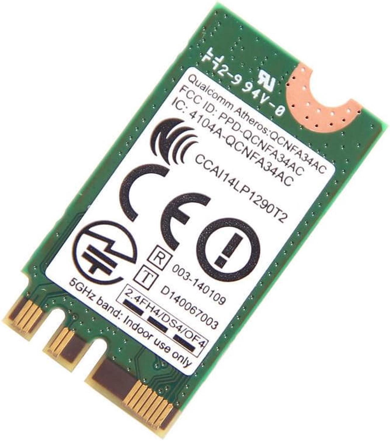 Alt view image 5 of 7 - Athenros QCNFA34AC 433Mbps 802.11AC Dual Band 2.4Ghz/5Ghz WiFi+BT 4.0 NGFF Card