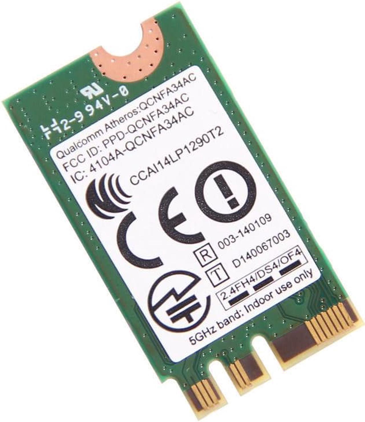 Alt view image 3 of 7 - Athenros QCNFA34AC 433Mbps 802.11AC Dual Band 2.4Ghz/5Ghz WiFi+BT 4.0 NGFF Card
