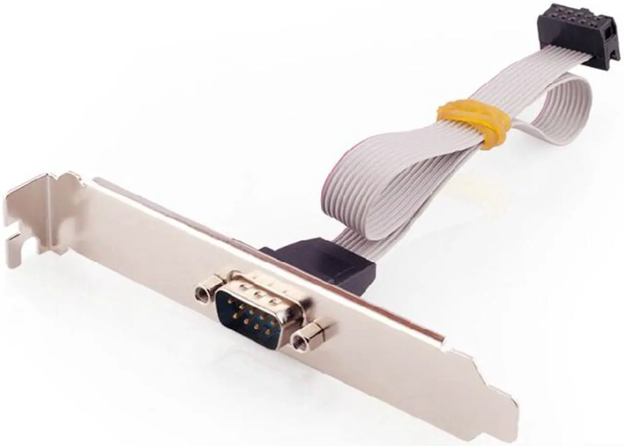 Main image of 10P to DB9 Serial Port Bracket MainBoard 10P to 9P RS232 DB9 Male Extension Line computer MotherBoard COM Extended line
