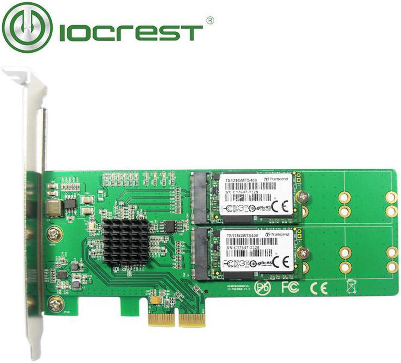 PCI Express to 4 x NGFF M.2 B key adapter card support 2280, 2260, 2242 and 2230 size Marvell 88se9235 chipset