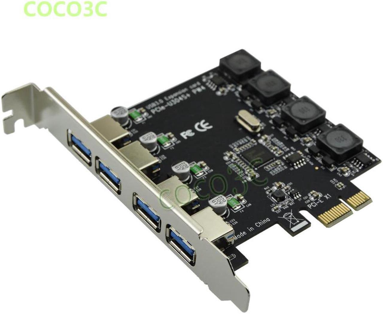 High quality PCI Express 4 USB 3.0 Card PCI-e to External 4-Port USB3.0 Convertor NEC D720201 No external Power Supply