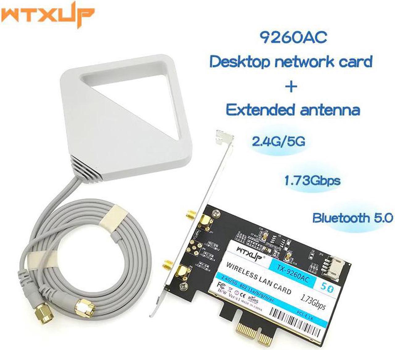 9260 AC for  9260ac 9260NGW 1730Mbps PCI-e PCIE 1X WiFi Adapter MU-MIMO Bluetooth 5.0 WLAN Network Card