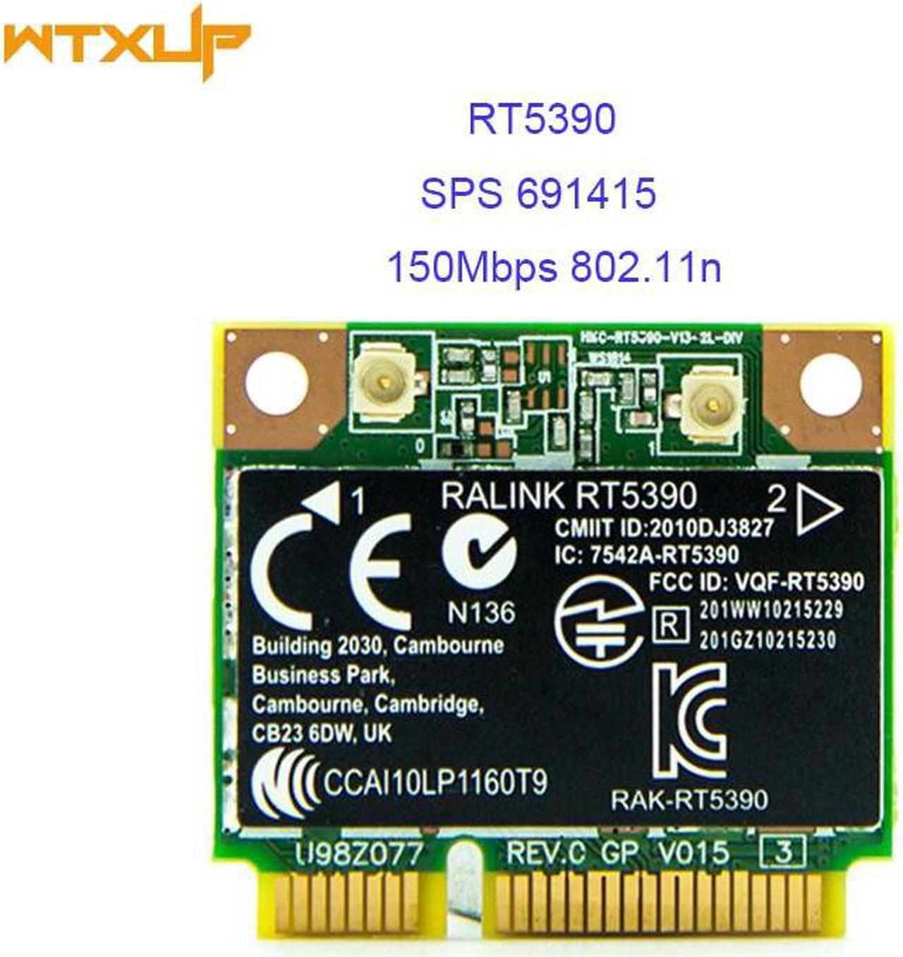 Ralink RT5390 Half Mini PCI-express 802.11N Wlan Wireless Card SPS:691415-001 wifi adapter for HP CQ45 4340S 4445s