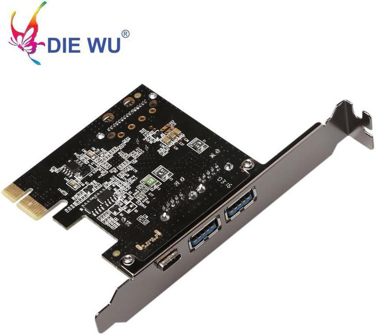 USB 3.1 Type C PCIe Expansion Card PCI-e to 1 Type C and 2 Type A 3.0 USB Adapter PCI Express Riser card For Desktop TXB055