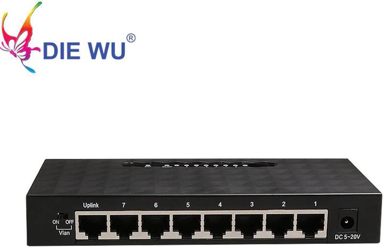 High Performance Ethernet Smart Switch 8 Ports 10/ 100 /1000 Mbps Gigabit Ethernet Network Switch Lan Hub