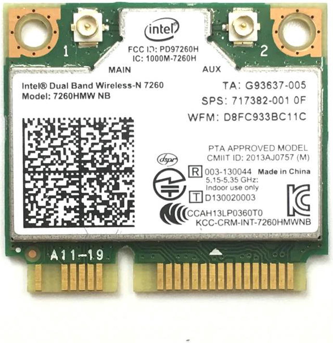 Universal version of intel 7260NB PCI-E dual-band wireless network card 300Mbps 2.4g and 5g