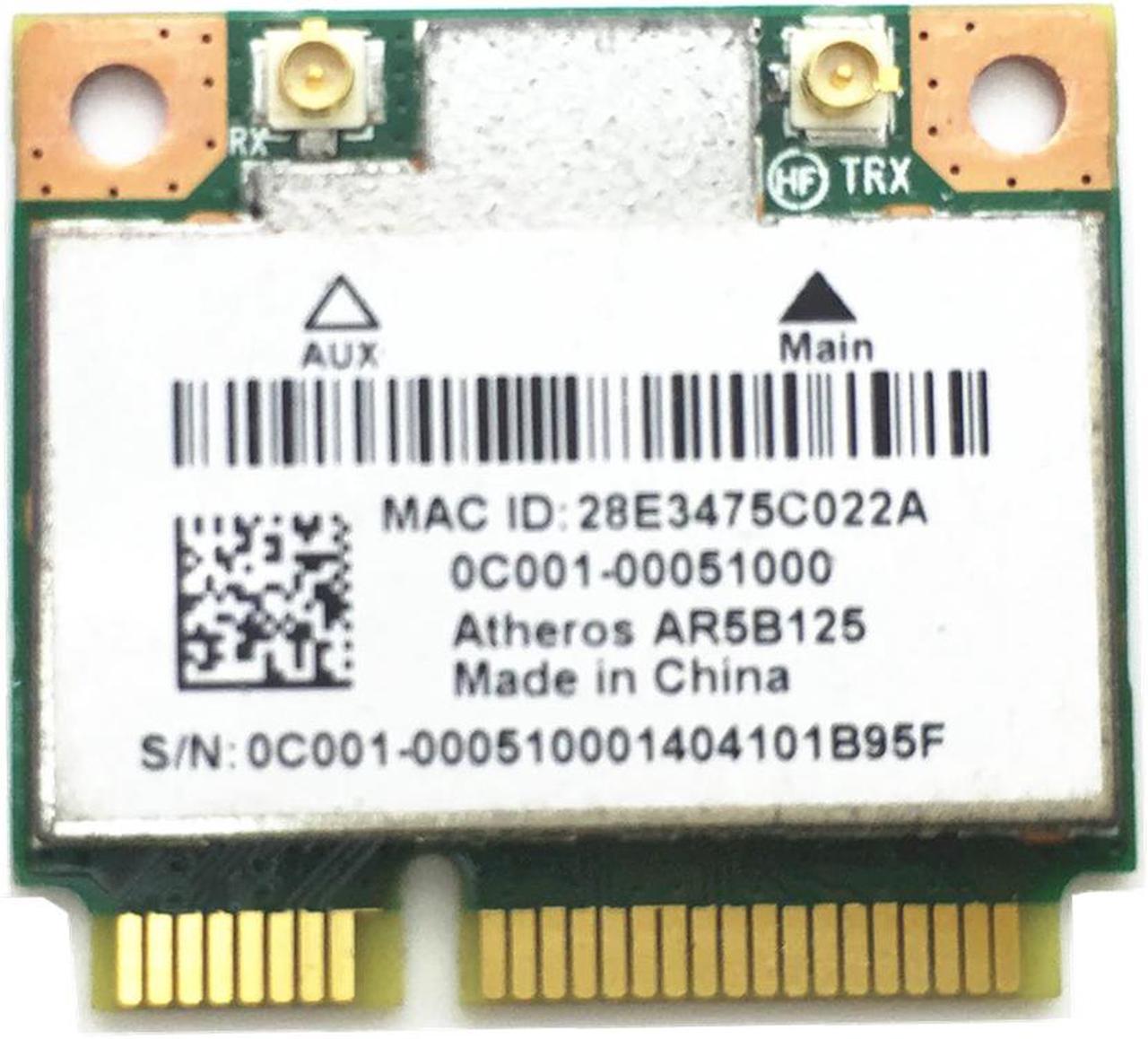 Atheros AR5B125 Half MINI PCI-E 802.11 b/g/n 150Mbps Wireless Card for Laptop