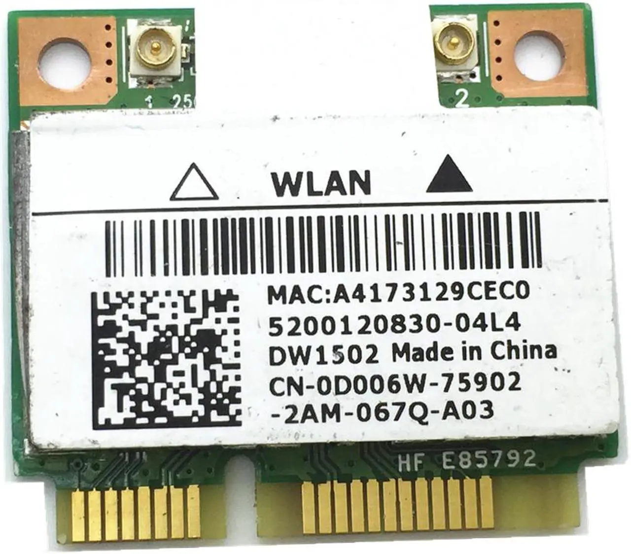 Main image of For N5040 Wireless Wifi Card DW1502 Atheros AR9285 AR5B95 Mini PCI-e Half Size Card